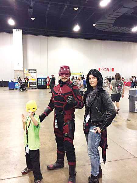 The Alder family - from left Ash, Jason and Kendra - say one of their favorite parts of the annual Denver Pop Culture Con is cosplaying as some of their favorite characters. Planning for their outfits can begin as early as January.